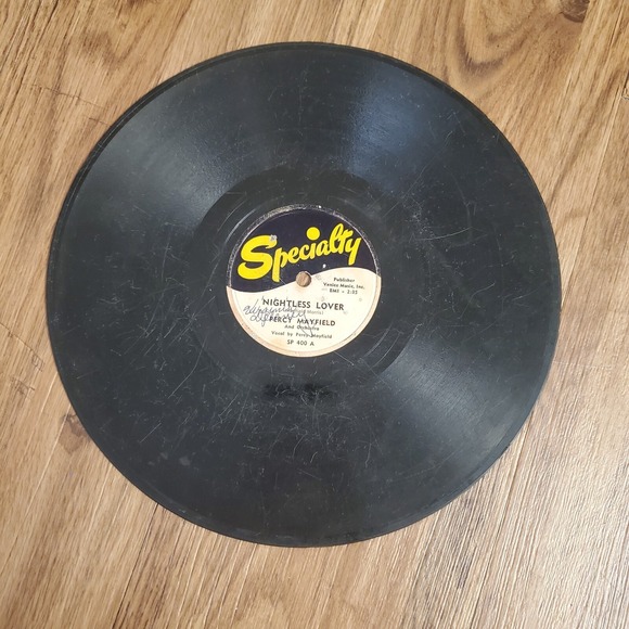 Other - Percy Mayfield – Nightless Lover / What A Fool I Was Specialty 1950 78 10" V/V